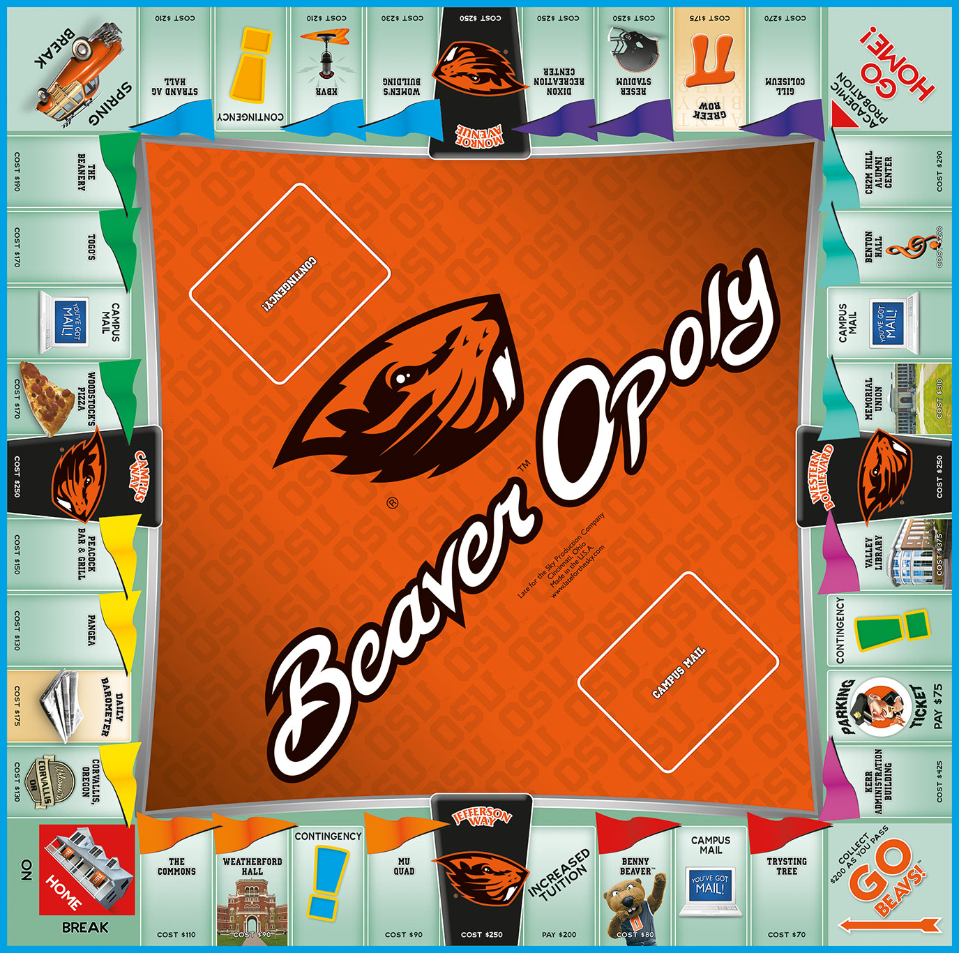 BEAVEROPOLY Board Game