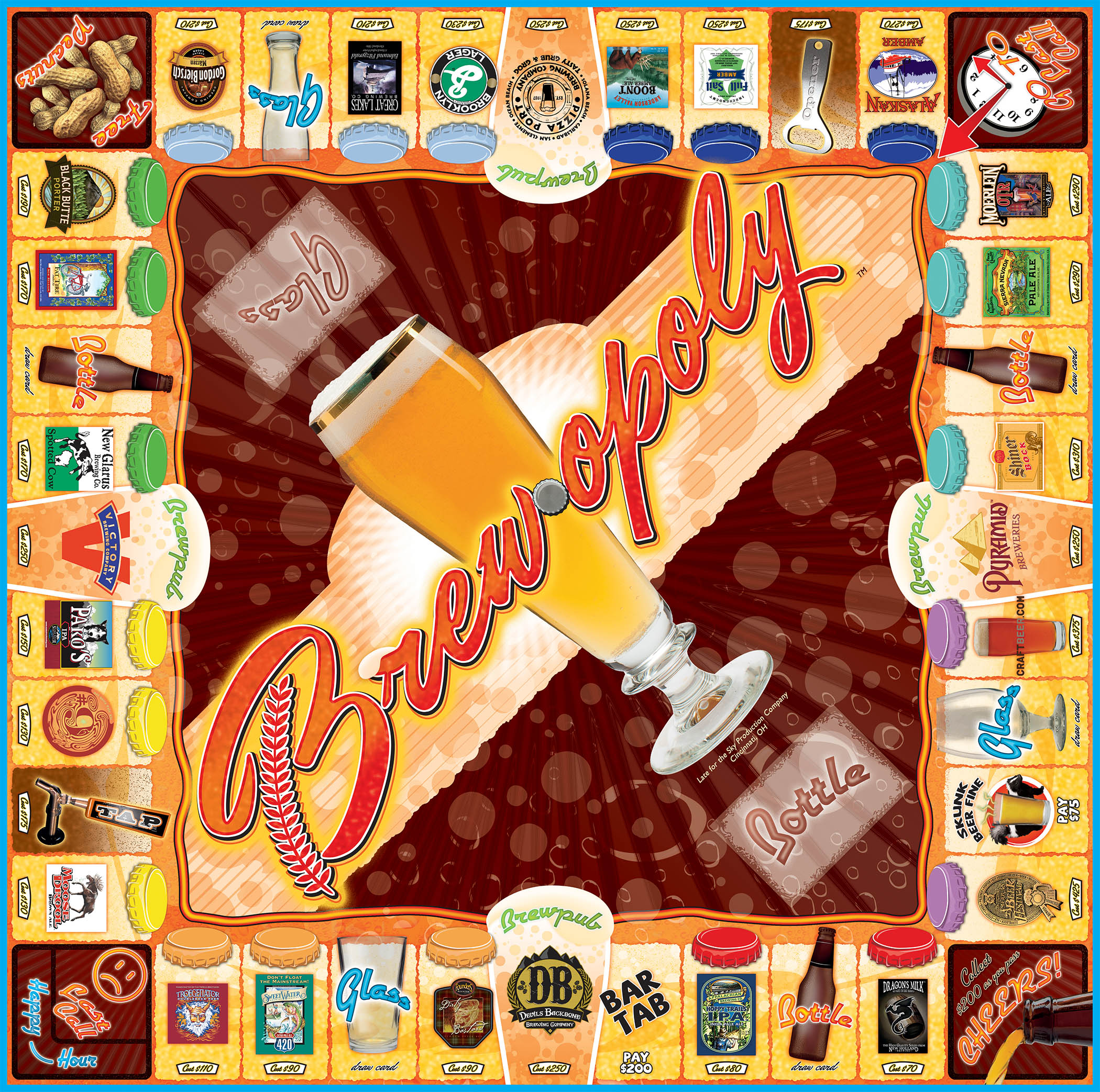 BREW-OPOLY Board Game