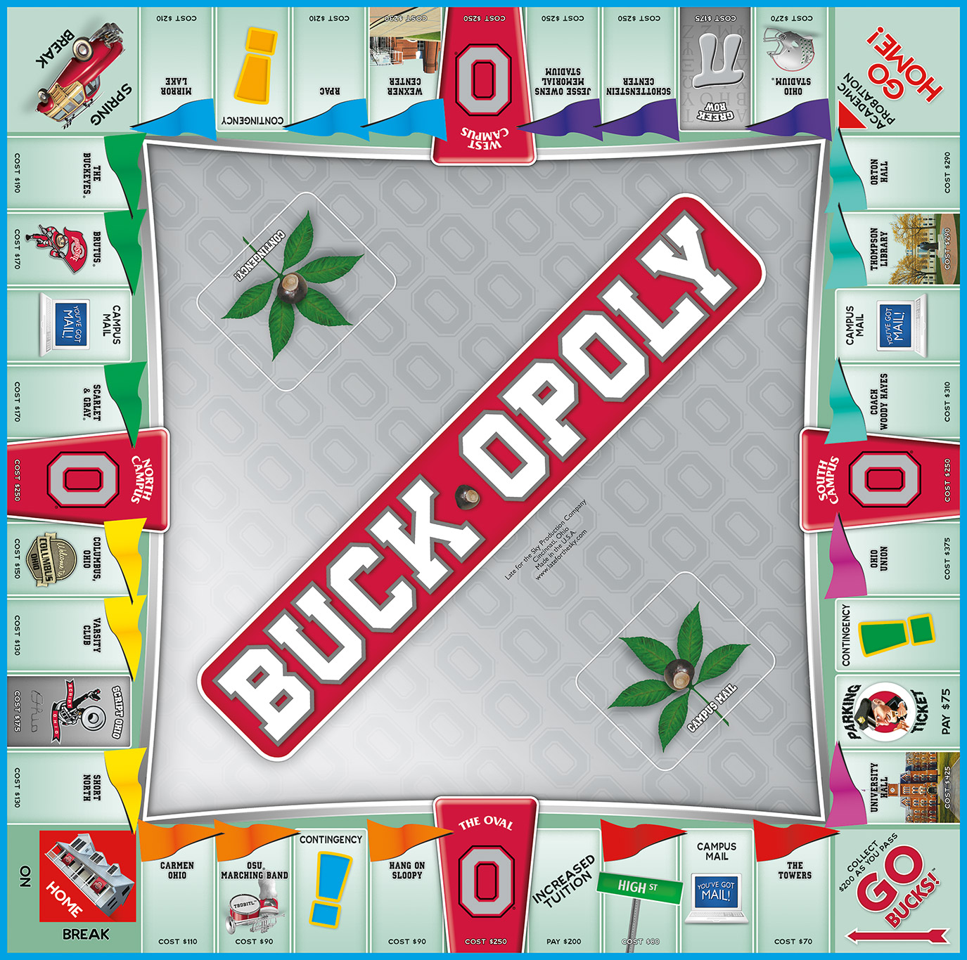 BUCKOPOLY Board Game