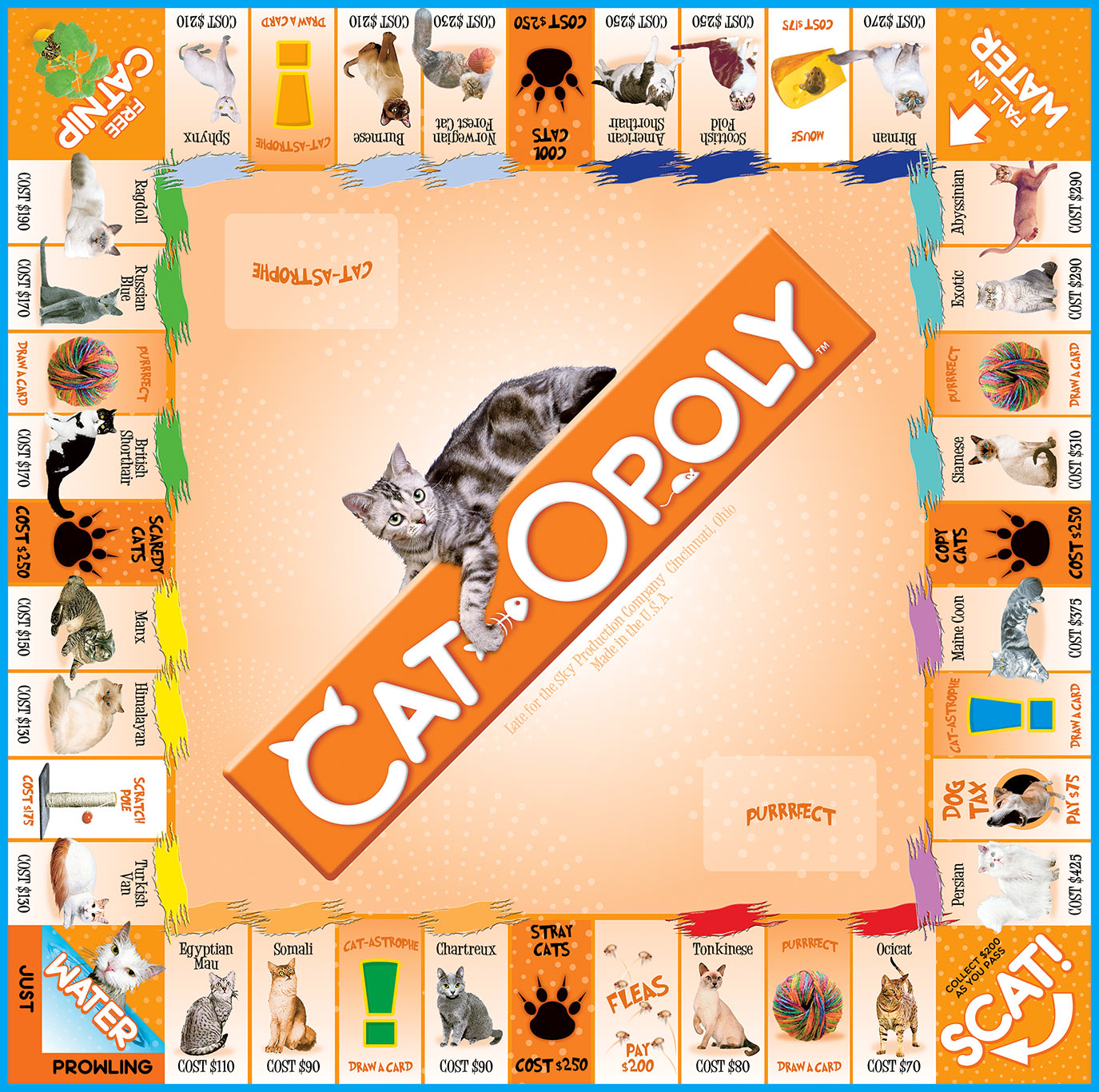 CAT-OPOLY Board Game