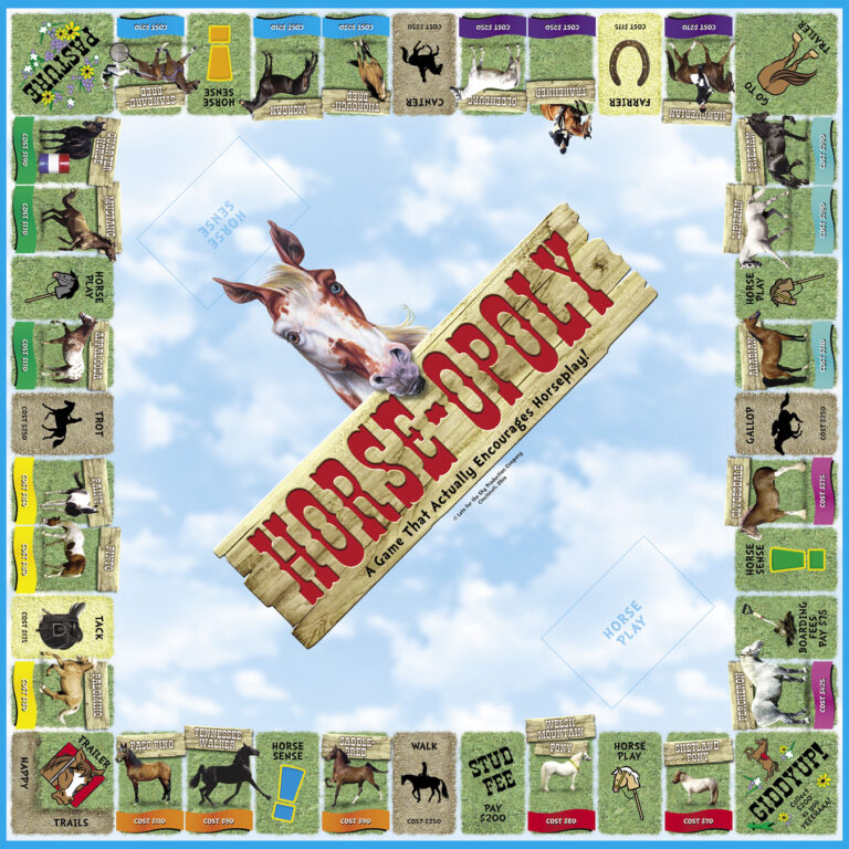 Horse-Opoly Board Game by Late For The Sky 
