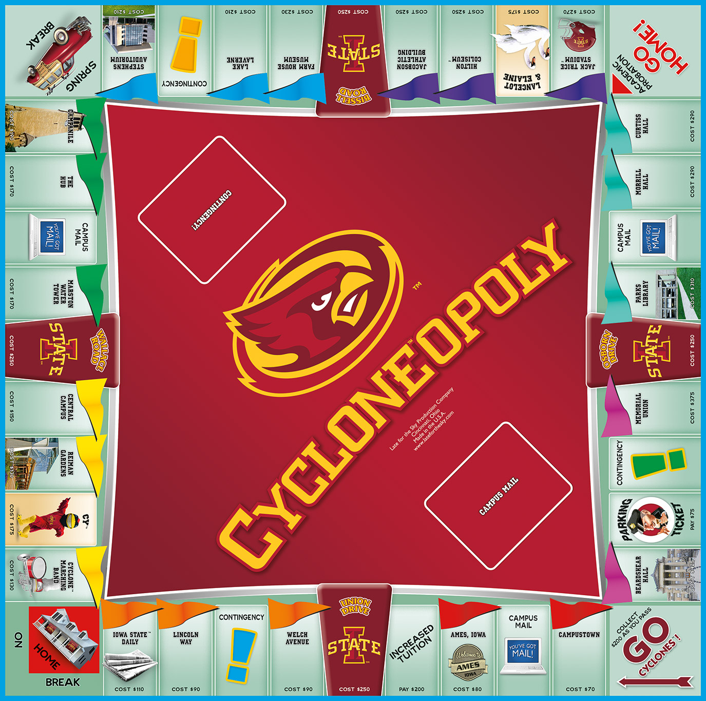 CYCLONEOPOLY Board Game