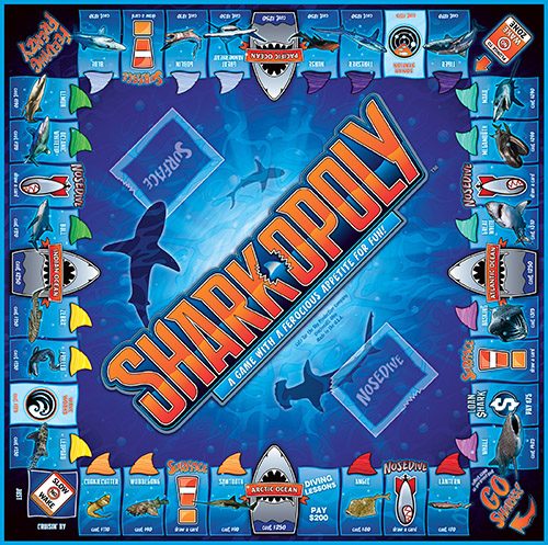 SHARK-OPOLY Board Game