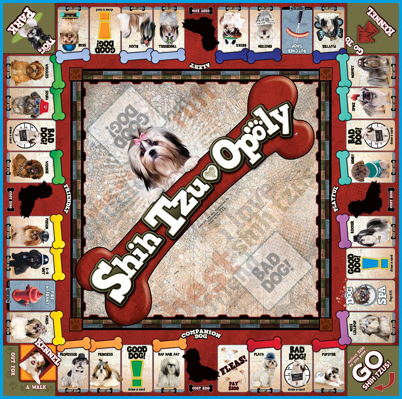 SHIH TZU-OPOLY Board Game
