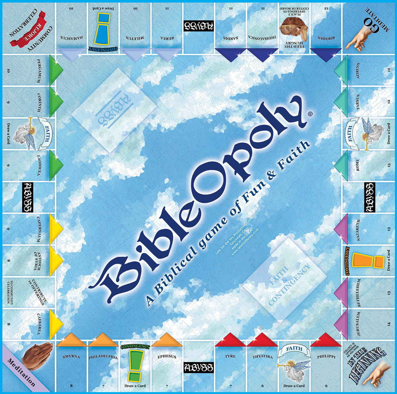 BIBLE-OPOLY Board Game